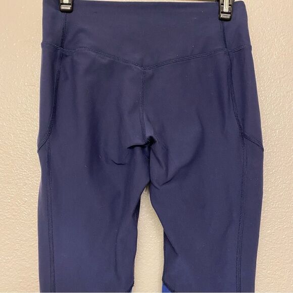 Nike Twist Training Leggings Obsidian/Deep Royal Blue/Black 833314-451 Small - Picture 5 of 10